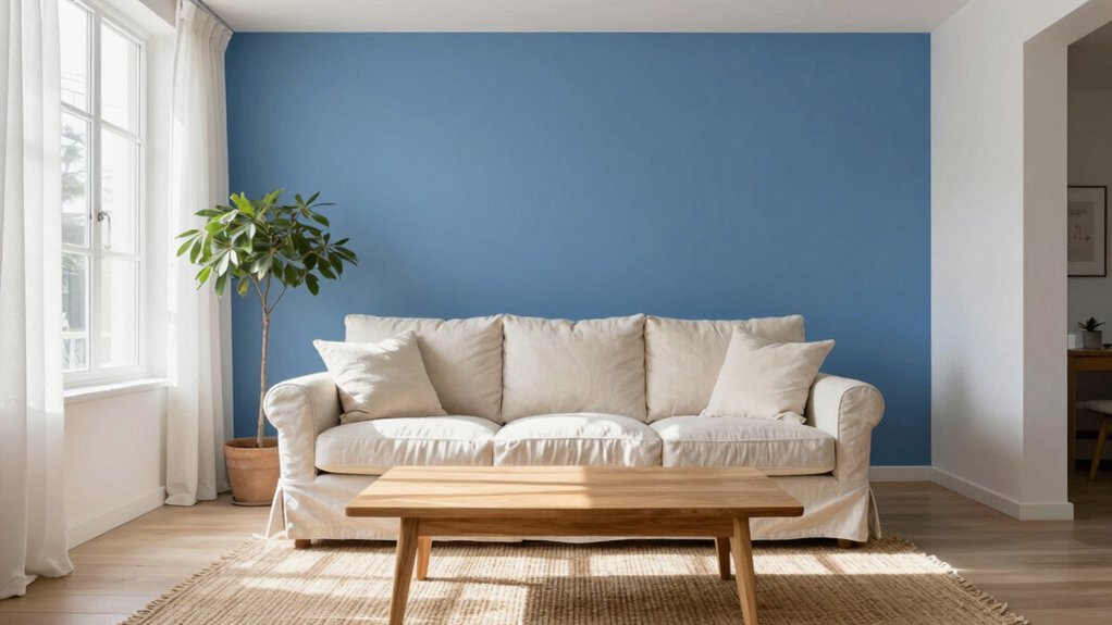 cornflower blue elegant interiors