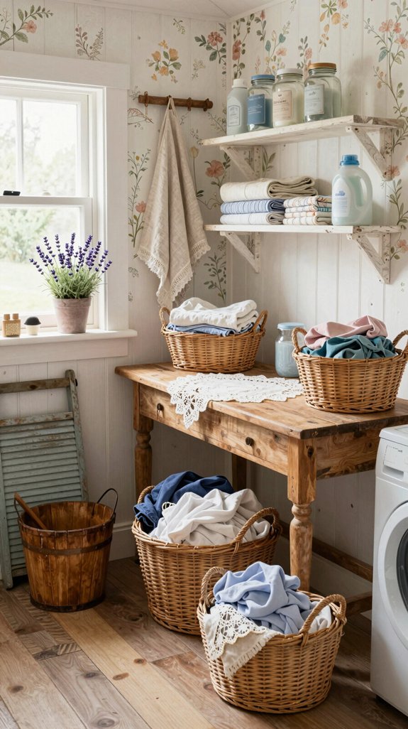 cottagecore laundry room charm