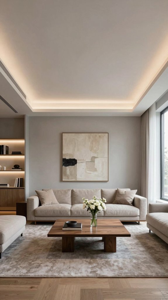 cove lighting enhances architecture
