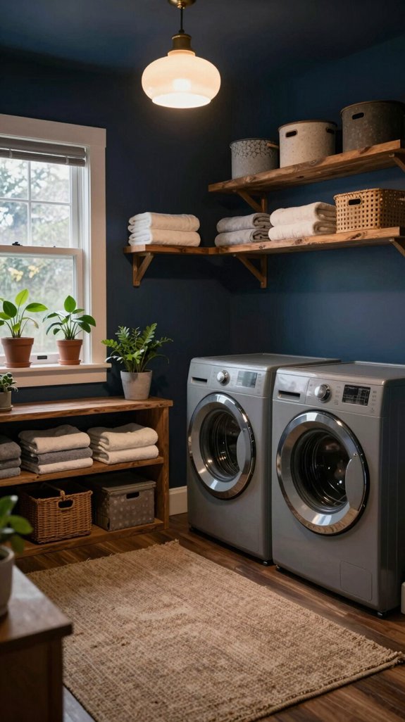 14 Dark Laundry Room Ideas That Feel Cozy - Home Stylistica