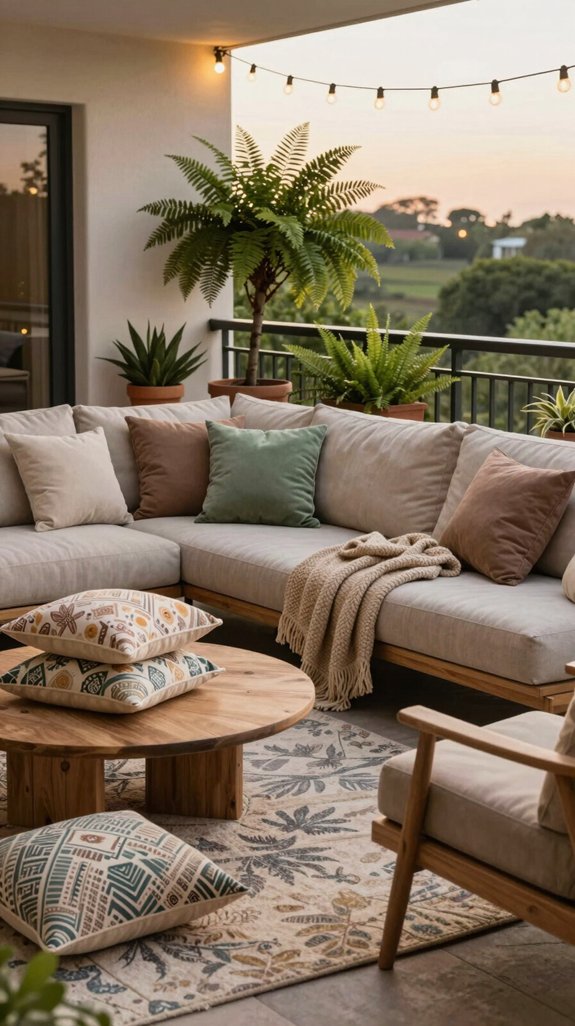 cozy balcony textile essentials