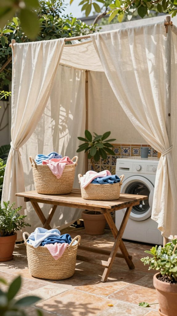 cozy canopy laundry retreat
