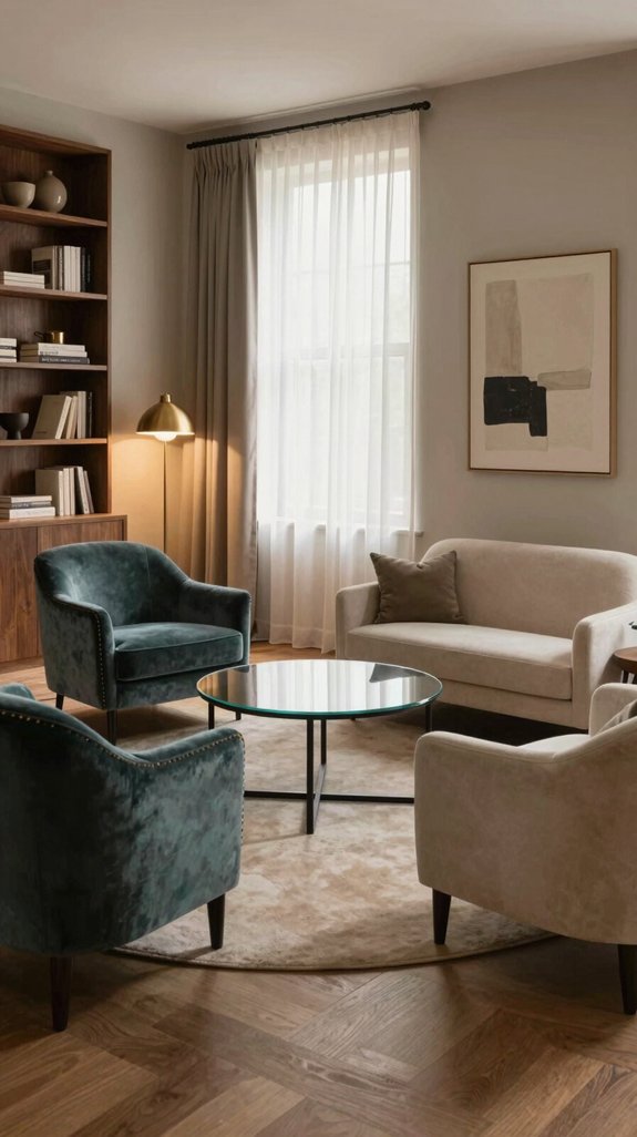 cozy conversation circle arrangement