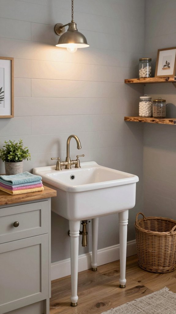 cozy farmhouse sink aesthetics