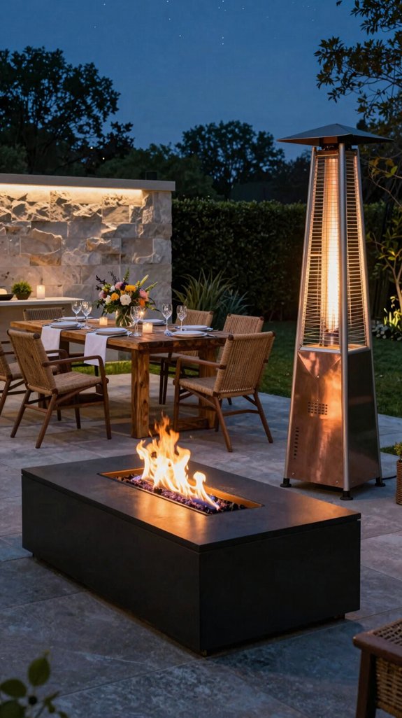 21 Backyard Dinner Party Ideas for Stylish Outdoor Entertaining 4 cozy fire pit heating