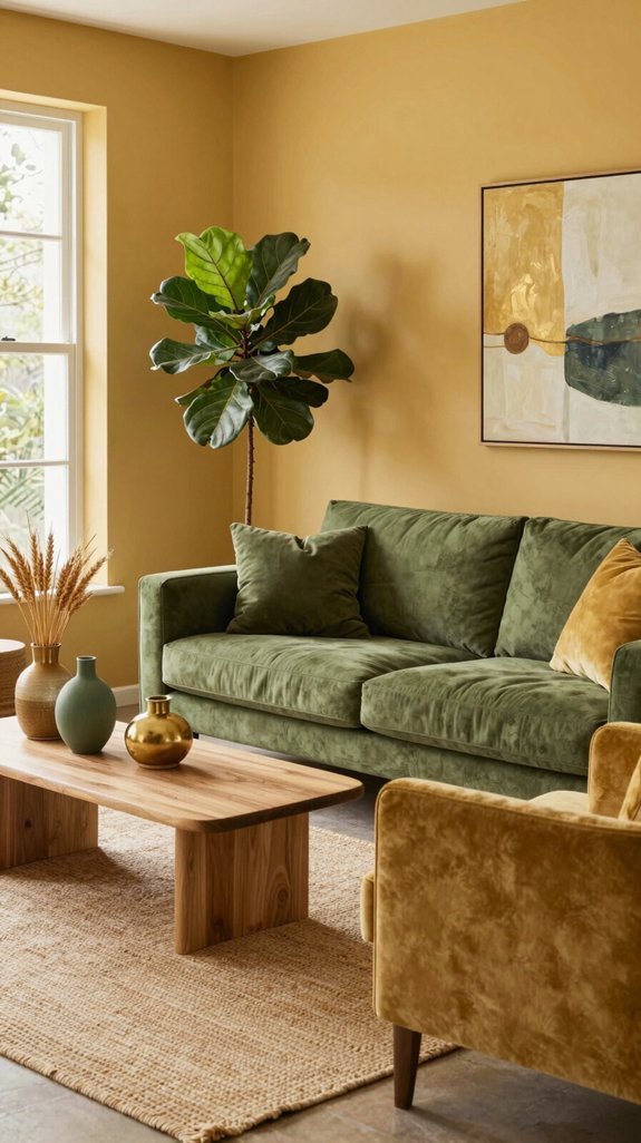 cozy goldenrod olive sanctuary