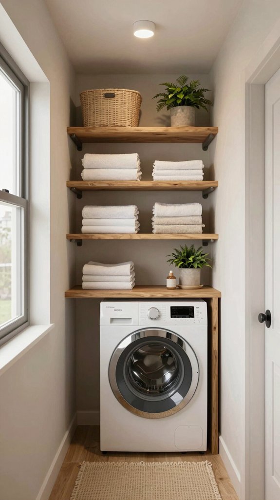 cozy laundry nook transformation