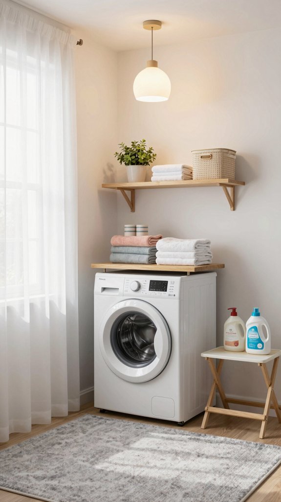 cozy laundry room makeover