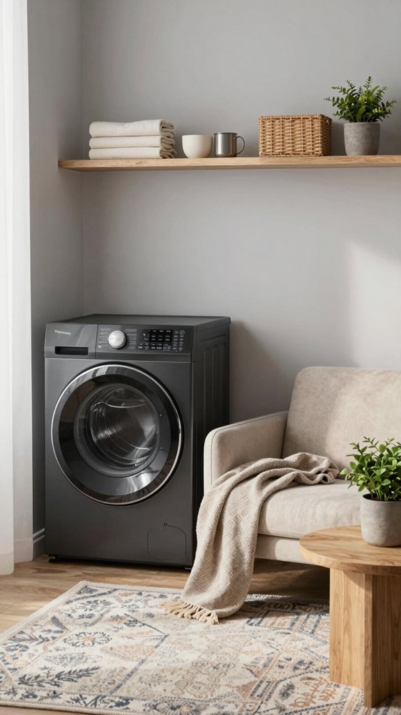 cozy laundry room seating