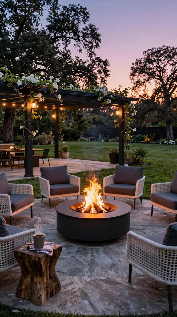 cozy outdoor fire pit ideas