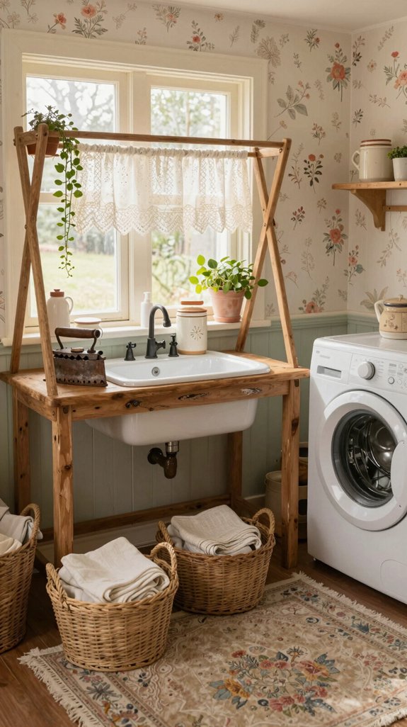 cozy unique laundry room decor