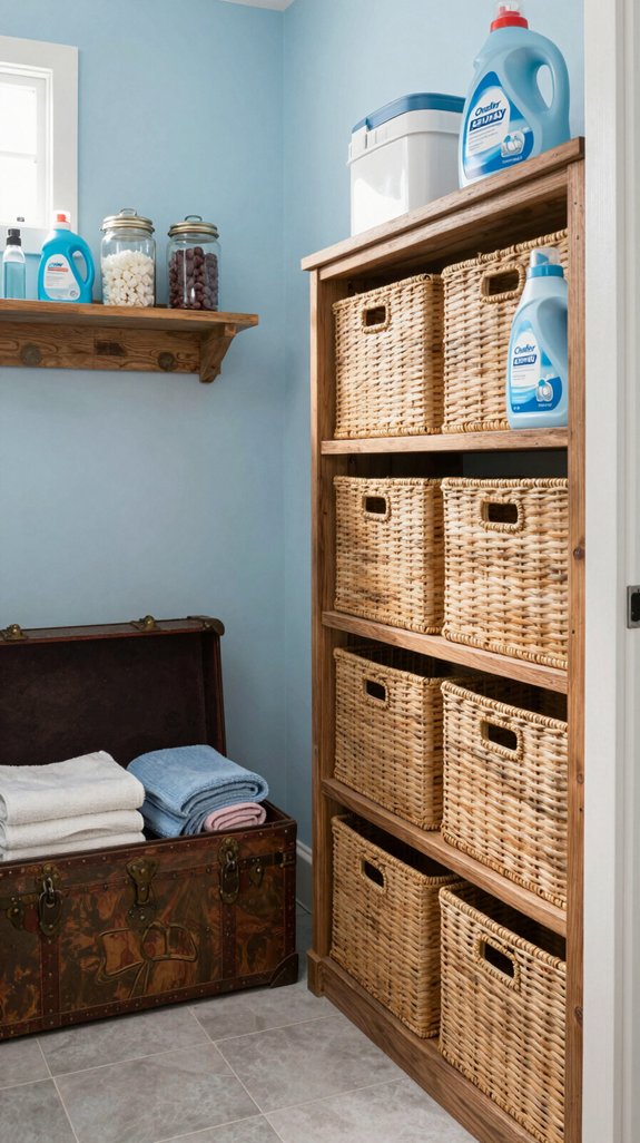 16 Laundry Room Closet Ideas for Hidden Storage 13 creative laundry room storage