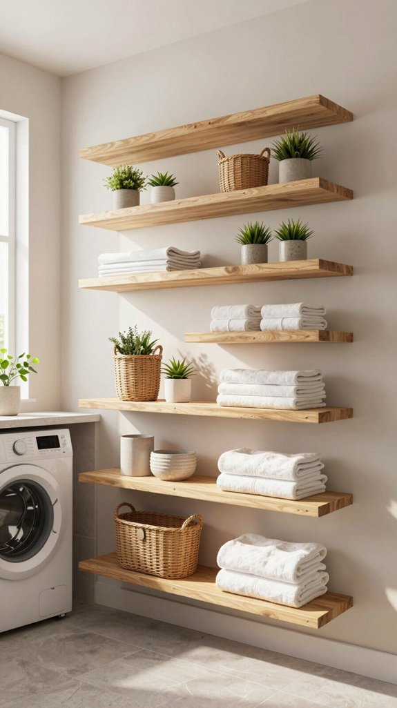 19 Laundry Room Shelf Ideas for Extra Storage 3 creative vertical storage solutions