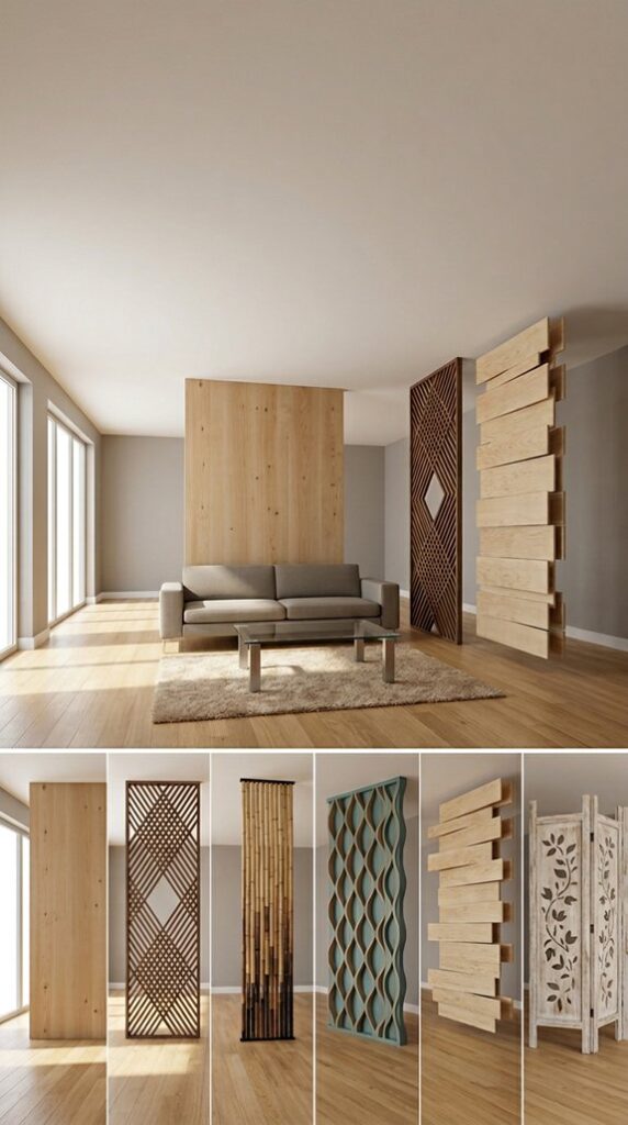 creative wooden room dividers