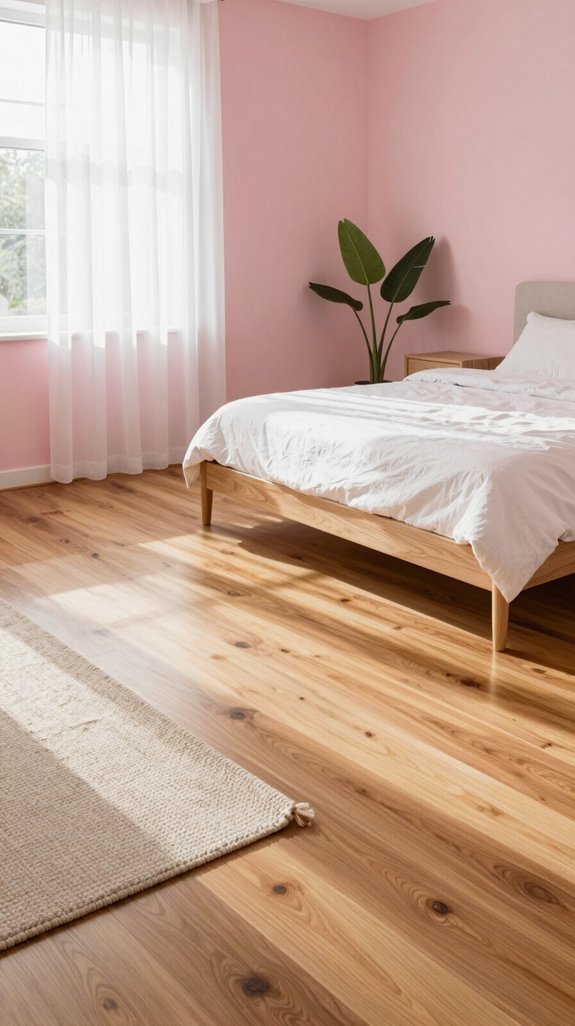 Colors That Complement Pink Walls 15 crisp white blush hardwood