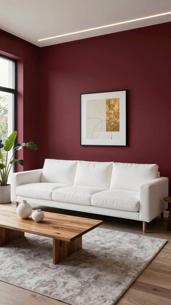 crisp white highlights wine red