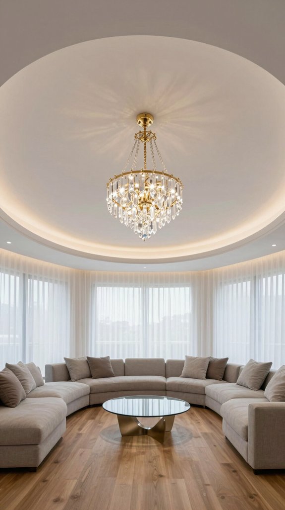 Round Ceiling 12 Curved Ceiling Design Ideas for Living Rooms - Home Stylistica