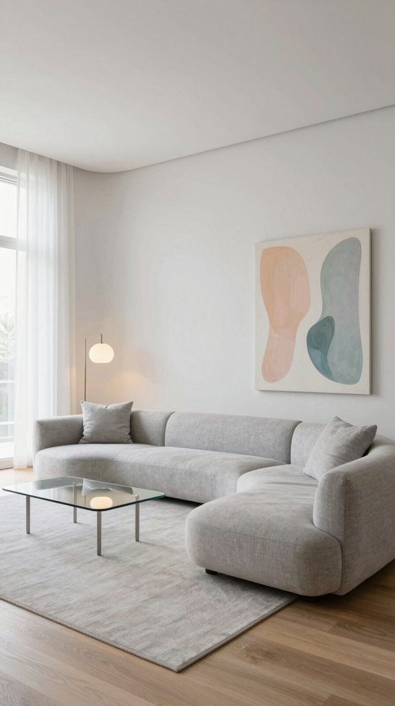 17 Modern Minimalist Living Room Interior Design Ideas 7 curves enhance minimalist spaces