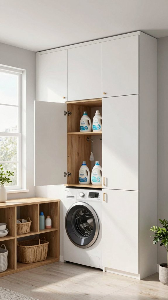 19 Laundry Room Shelf Ideas for Extra Storage 12 custom cabinets for organization