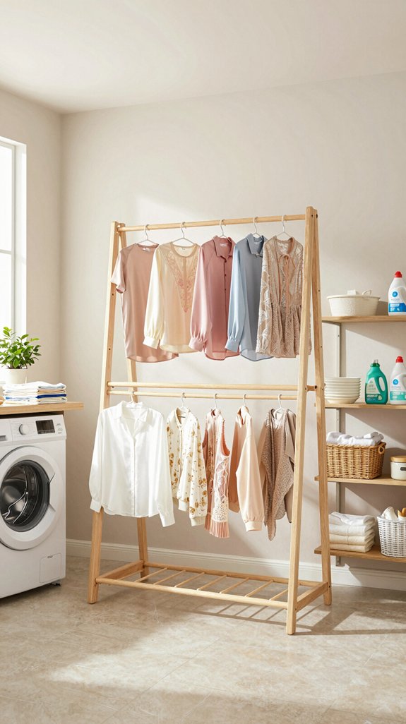 20 DIY Laundry Room Ideas for a Budget Makeover 14 custom drying rack design