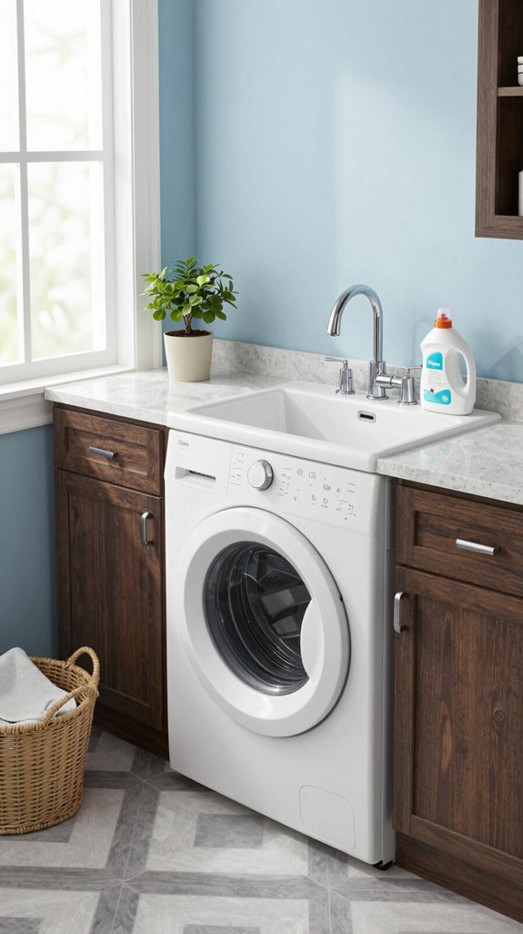 custom laundry sink designs