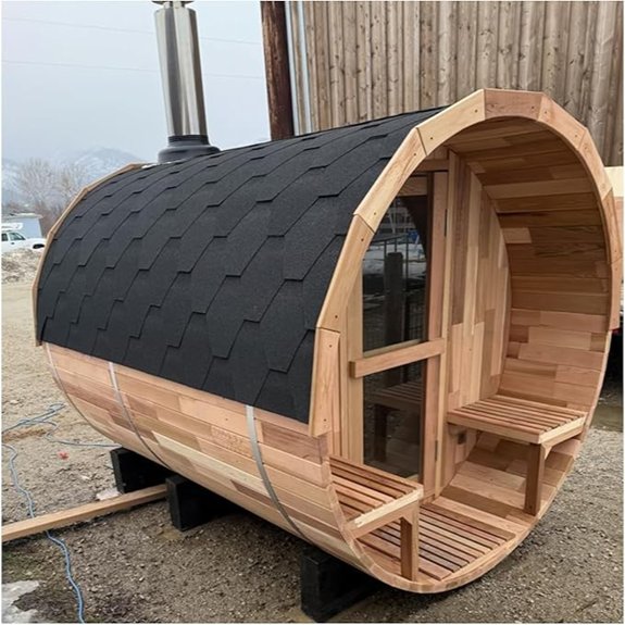 10 Traditional Saunas That Turn Any Home Into a Spa Sanctuary 9 customizable outdoor barrel sauna