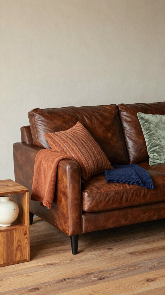 dark brown sofa undertones