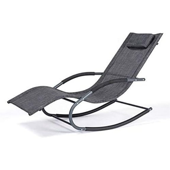 dark grey removable chaise