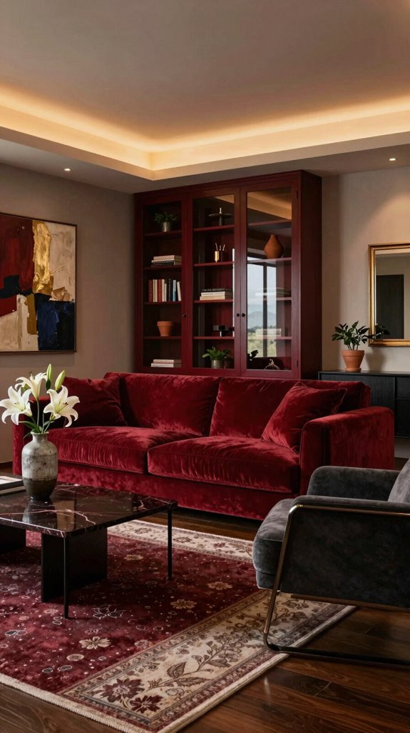 dark red decor pitfalls