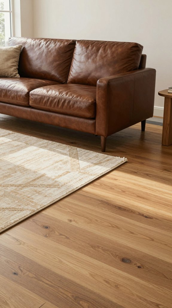 dark sofa grounding elegance