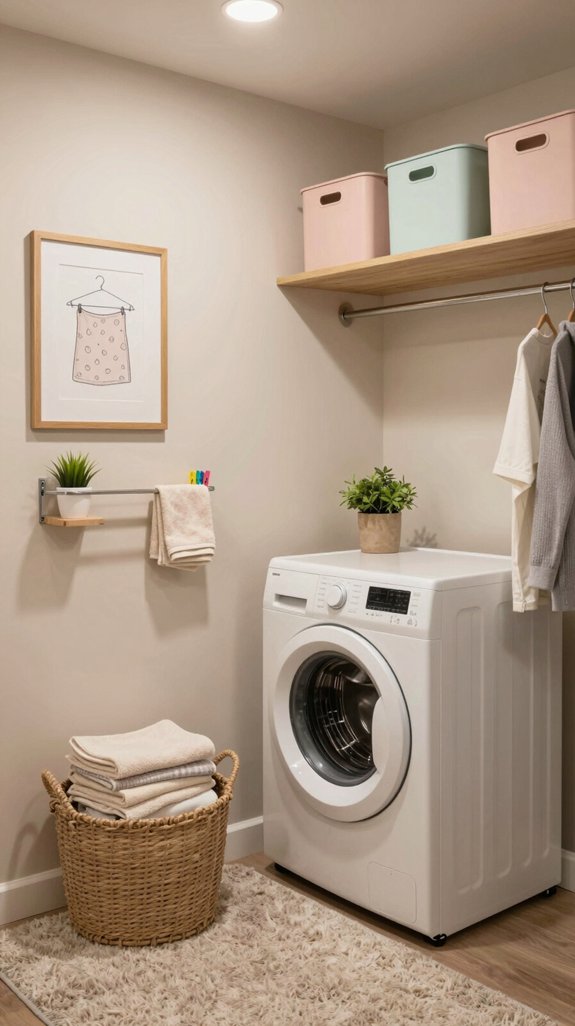 decorative touches for laundry