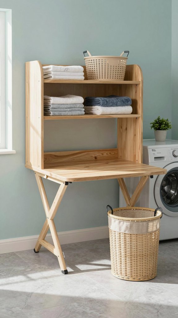 dedicated folding laundry station