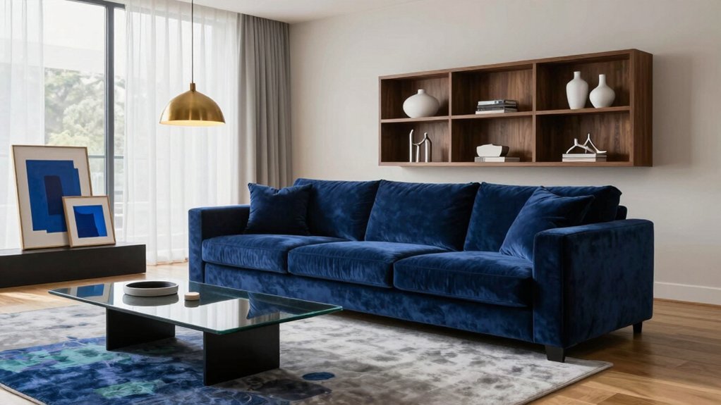 deep artistic indigo interiors