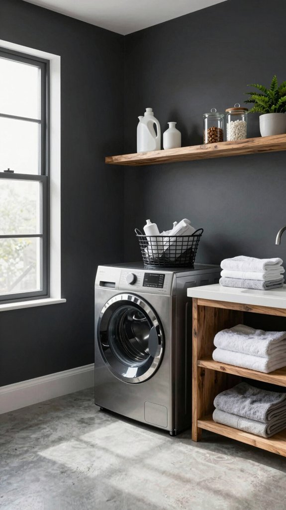 deep charcoals modernize spaces