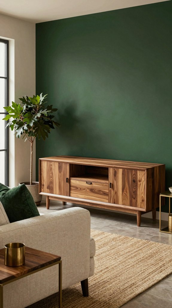 deep forest green accent