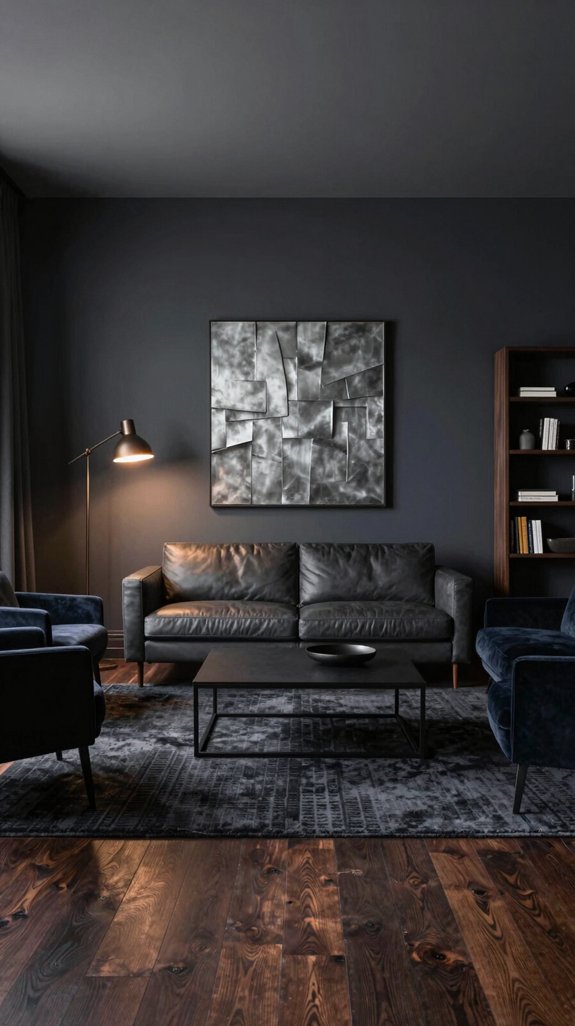 18 Masculine Interior Design Ideas for Living Rooms 3 deep hues inviting textures