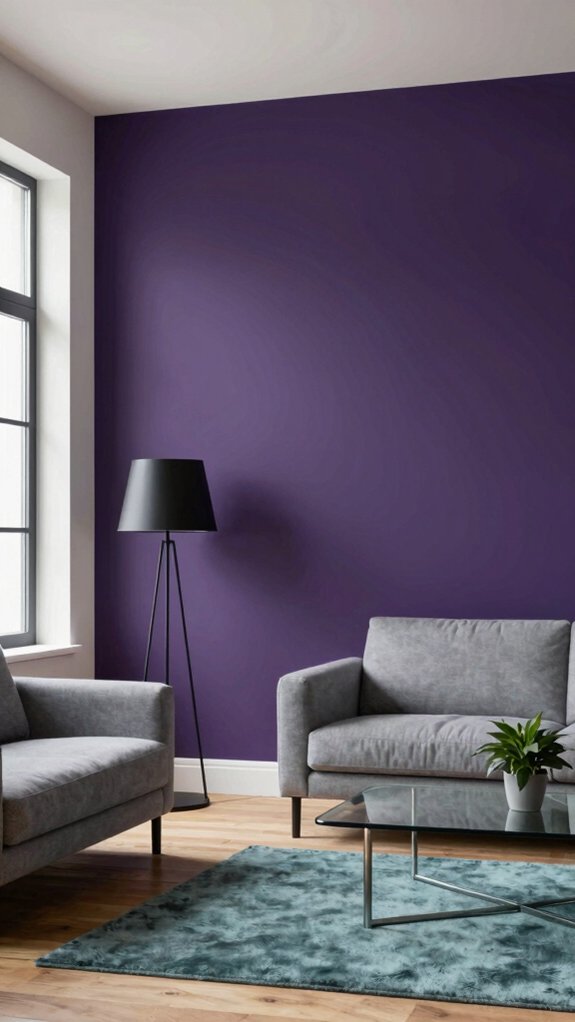 deep purple mood enhancing interior paints