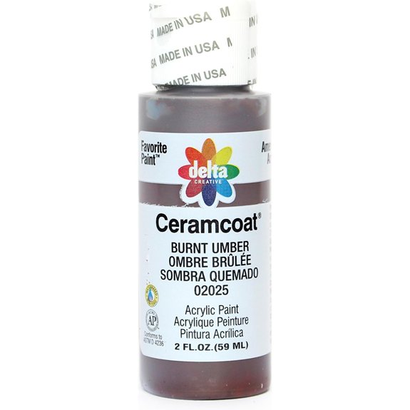 delta creative burnt umber paint
