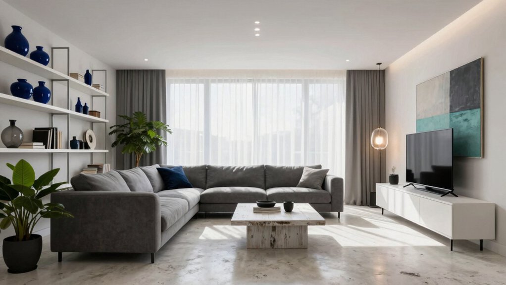depth enhancing accent hues