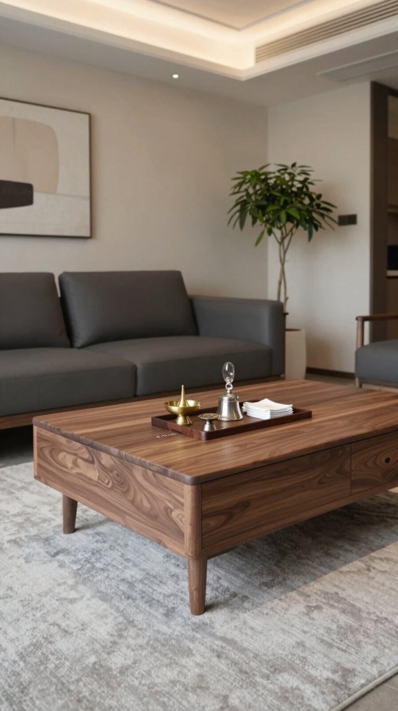 discreet puja coffee table