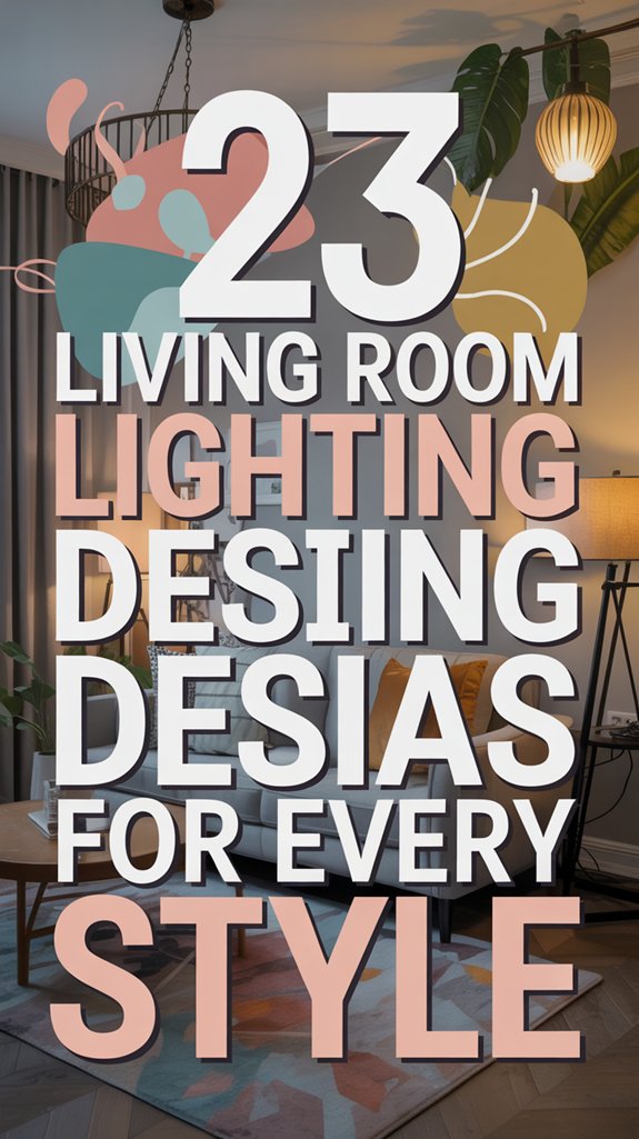 diverse living room lighting