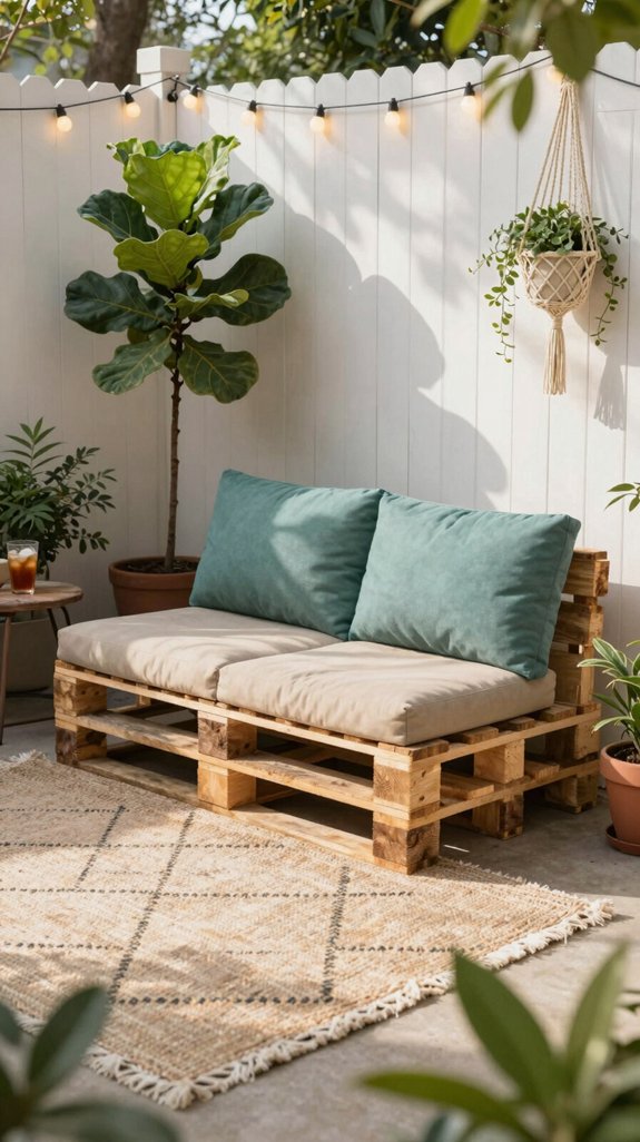 27 Backyard Ideas on a Budget That Look Surprisingly Expensive 26 diy pallet sofa retreat