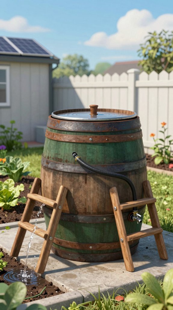 diy rainwater irrigation barrel