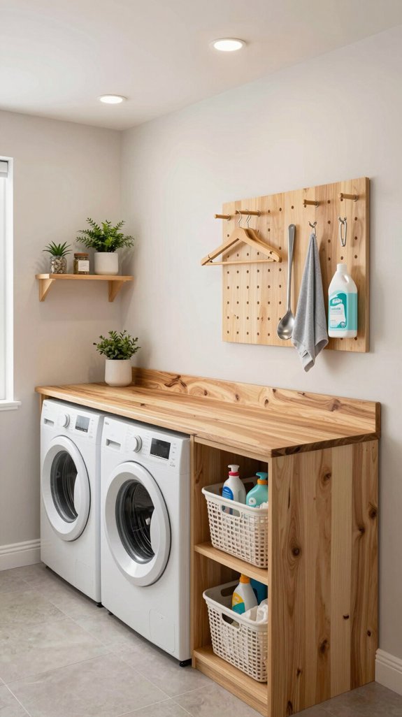 20 DIY Laundry Room Ideas for a Budget Makeover 16 diy washer countertop project