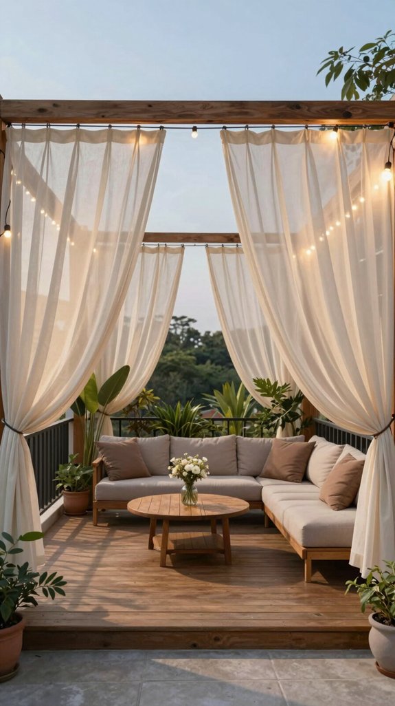 drapery for views and privacy