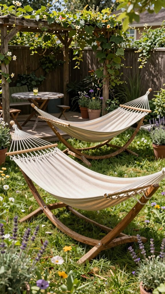 dual post hammock lounge