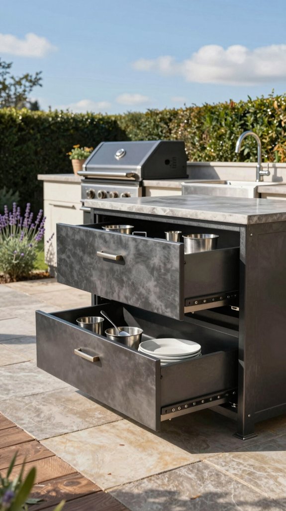 durable quiet outdoor cabinetry