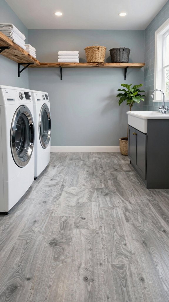 21 Laundry Room Ideas to Upgrade Your Space in Style 18 durable stylish easy clean flooring