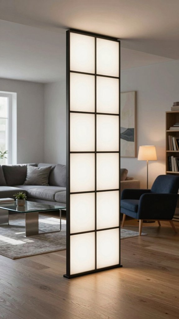 dynamic illuminated living divider