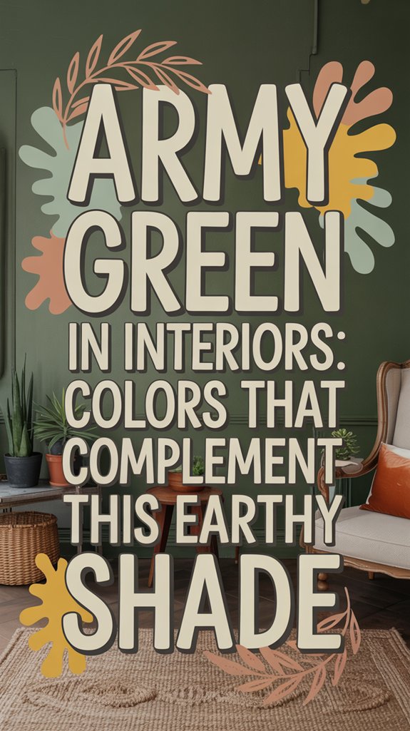 Army Green in Interiors: Colors That Complement This Earthy Shade 1 earthy army green interiors